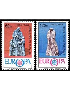 CIPRO TURCA 1976 Europa 2v MNH**