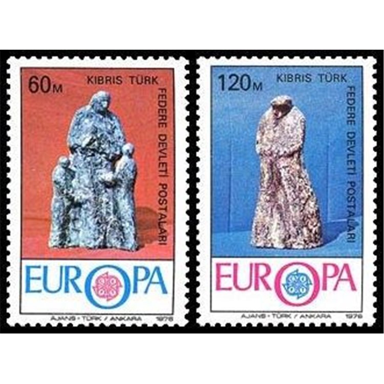 TURKISH CYPRUS 1976 Europe 2v MNH**