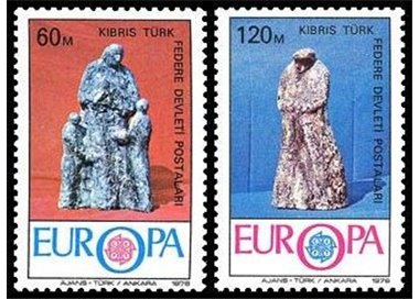 CIPRO TURCA 1976 Europa 2v MNH**