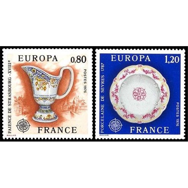 FRANCE 1976 Europe 2v MNH**