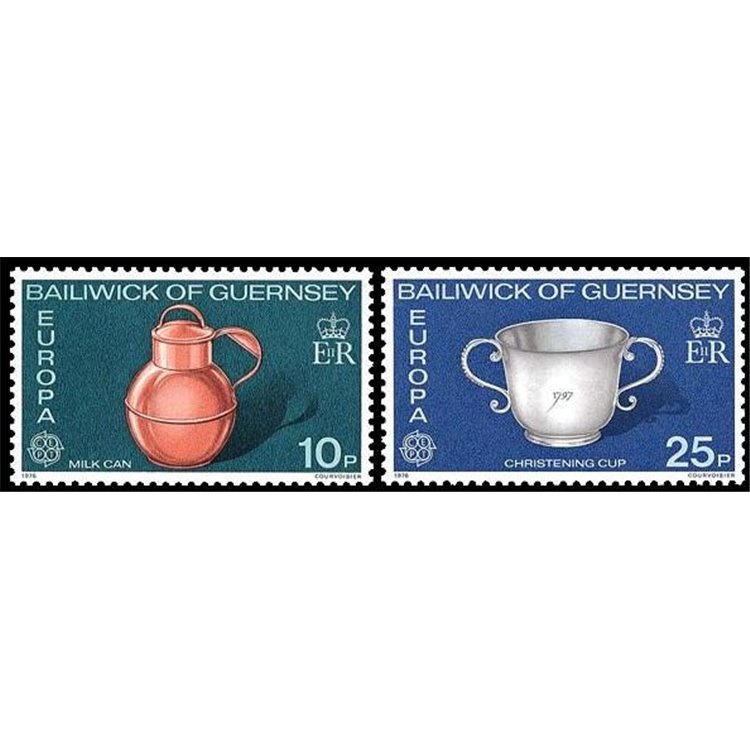 GUERNSEY 1976 Europe 2v MNH**
