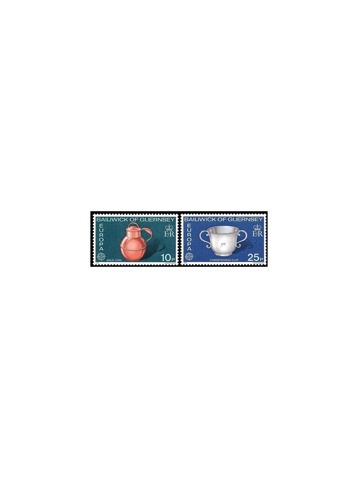 GUERNSEY 1976 Europa 2v MNH**