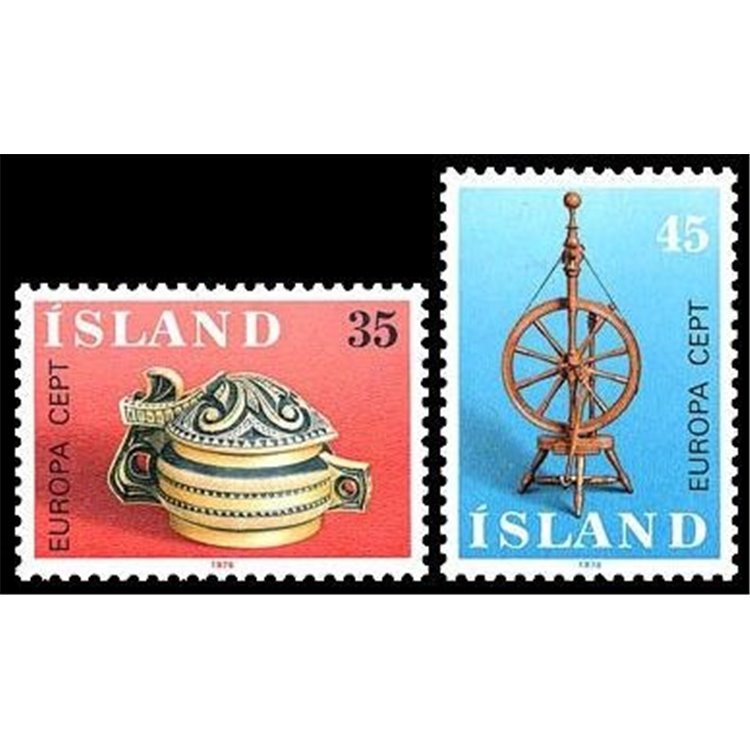 ISLANDA 1976 Europa 2v MNH**