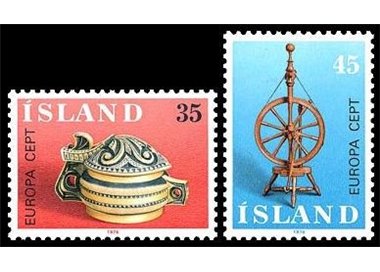 ISLANDA 1976 Europa 2v MNH**