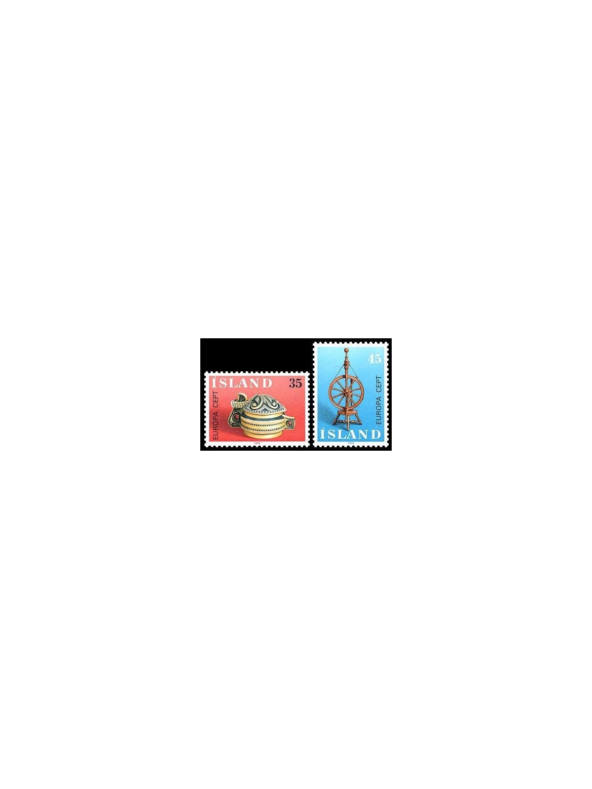 ISLANDA 1976 Europa 2v MNH**