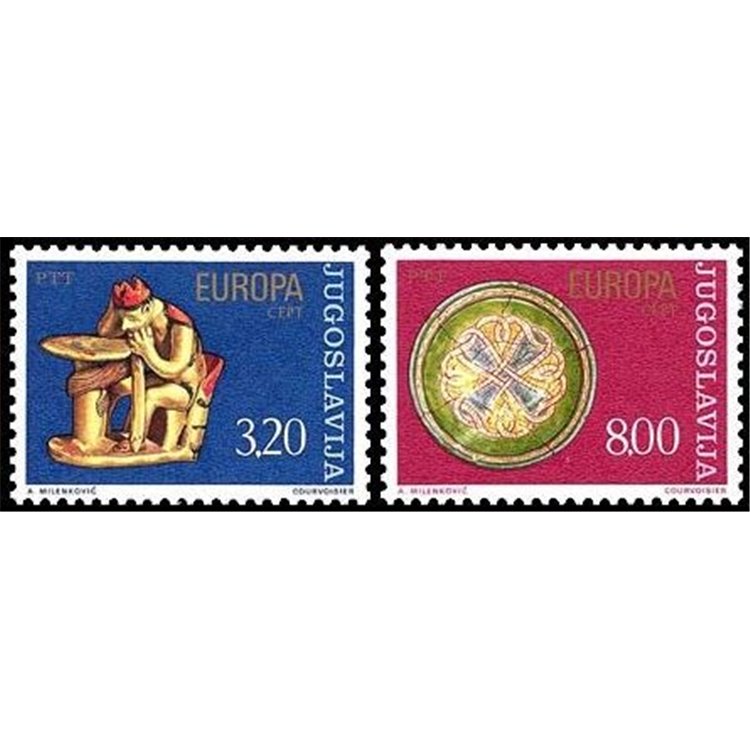 YUGOSLAVIA 1976 Europe 2v MNH**