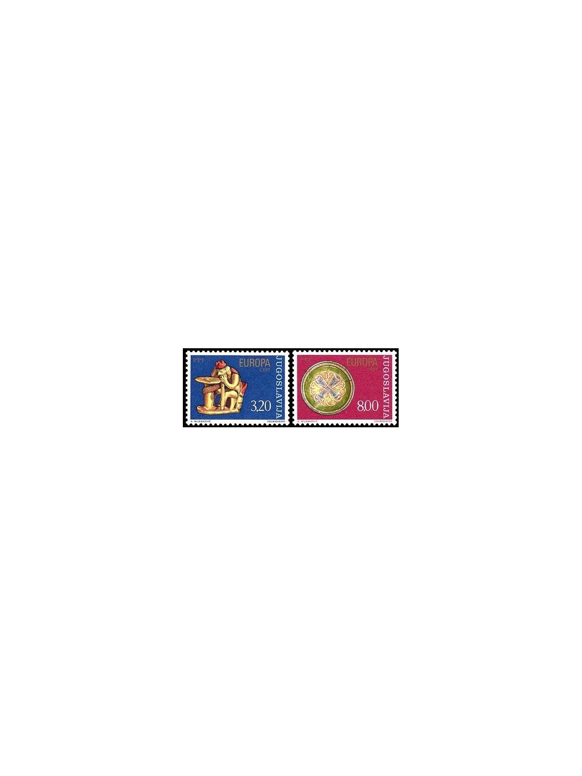 YUGOSLAVIA 1976 Europe 2v MNH**
