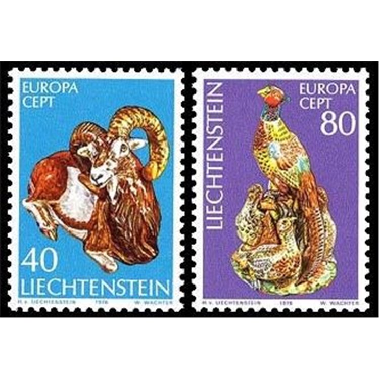 LIECHTENSTEIN 1976 Europa 2v MNH**