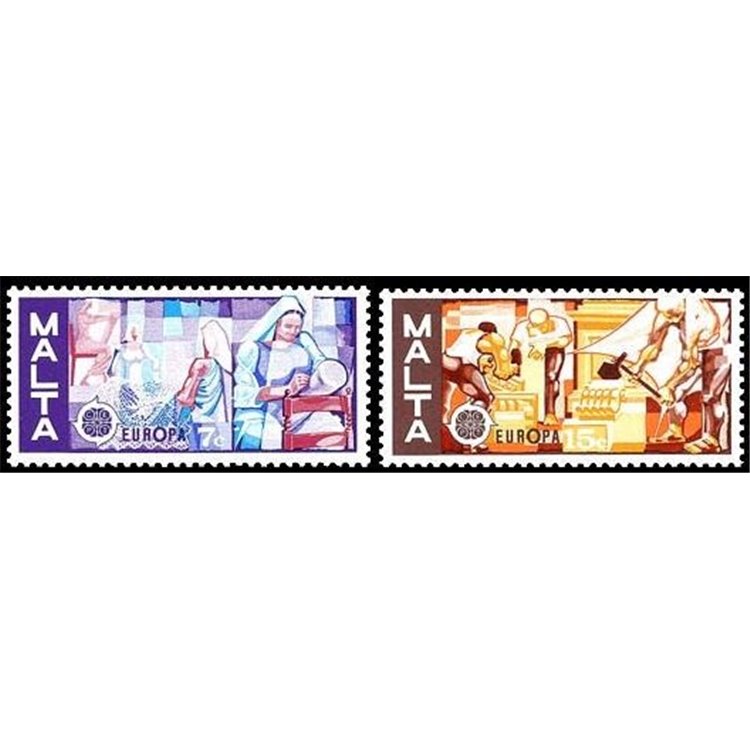MALTA 1976 Europe 2v MNH**