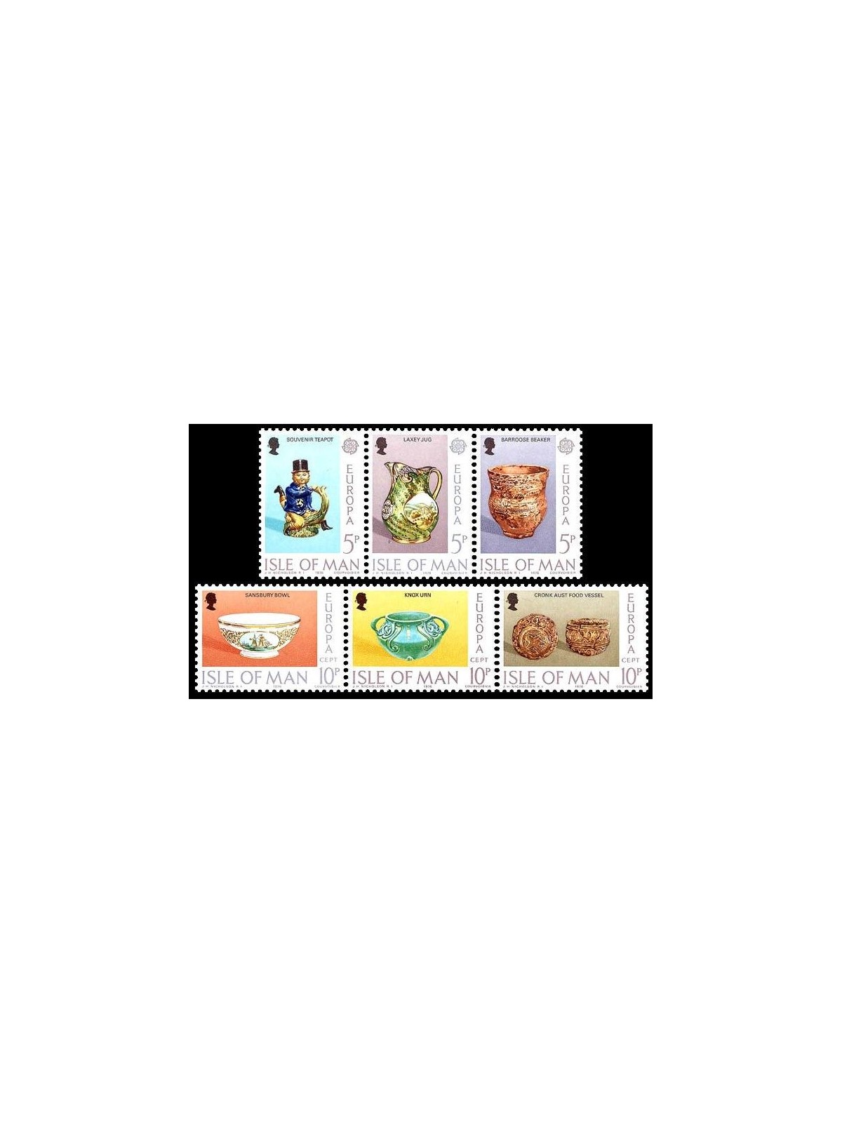 MAN 1976 Europa 6v MNH**