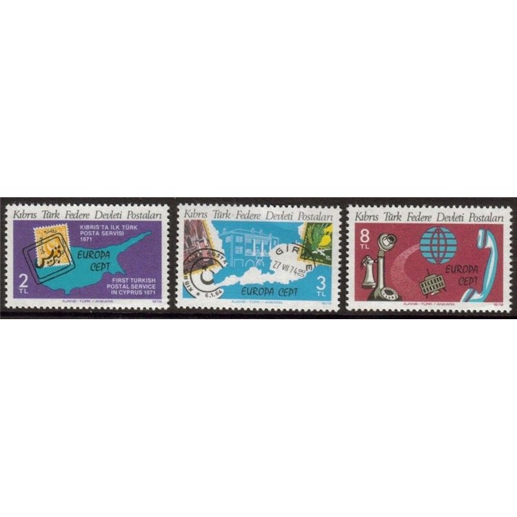 TURKISH CYPRUS 1979 Europe 3v MNH**