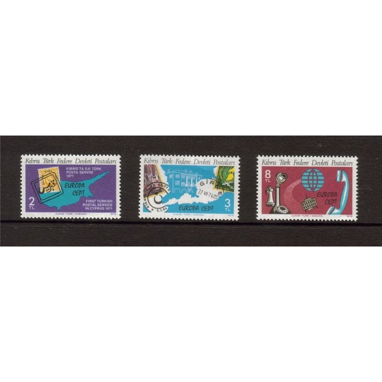 CIPRO TURCA 1979 Europa 3v MNH**