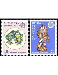 MONACO 1976 Europe 2v MNH**