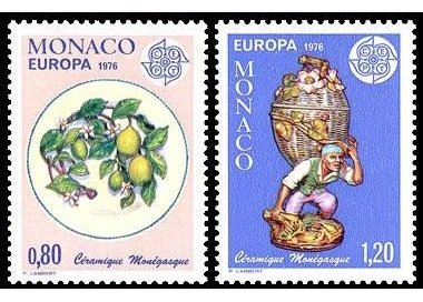 MONACO 1976 Europe 2v MNH**