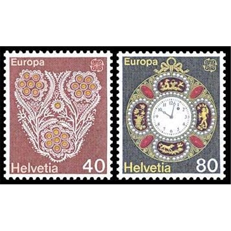 SWITZERLAND 1976 Europe 2v MNH**