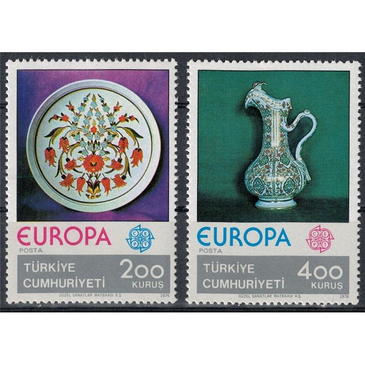 TURCHIA 1976 Europa 2v MNH**