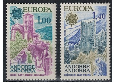 ANDORRA FRANCESE 1977 Europa 2v MNH**