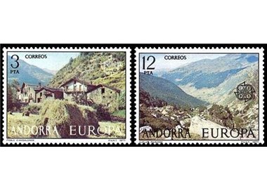 ANDORRA SPANISH 1977 Europe 2v MNH**