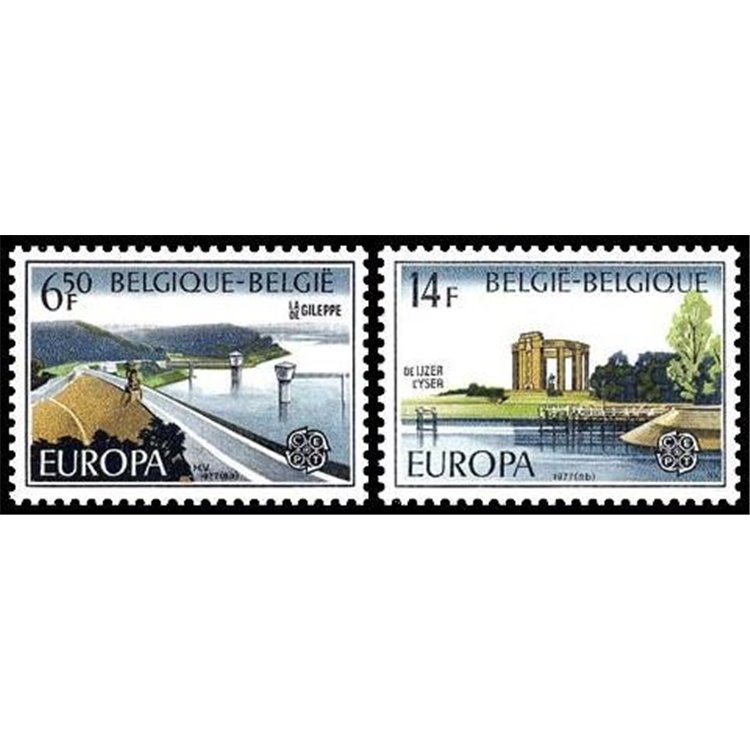 BELGIO 1977 Europa 2v MNH**