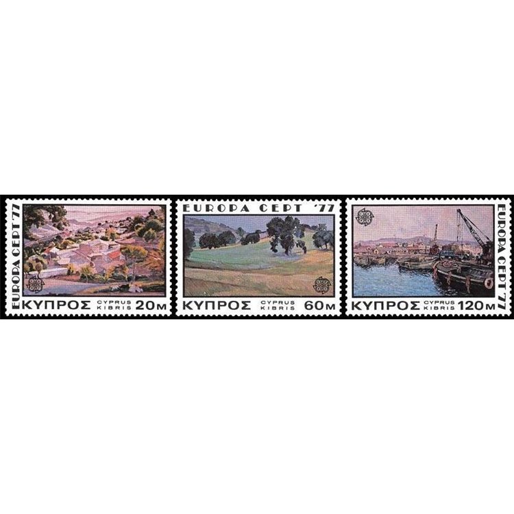 CIPRO 1977 Europa 3v MNH**