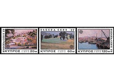 CYPRUS 1977 Europe 3v MNH**