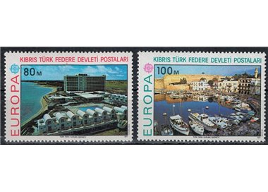 CIPRO TURCA 1977 Europa 2v MNH**