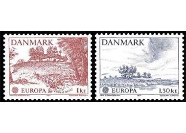 DENMARK 1977 Europe 2v MNH**