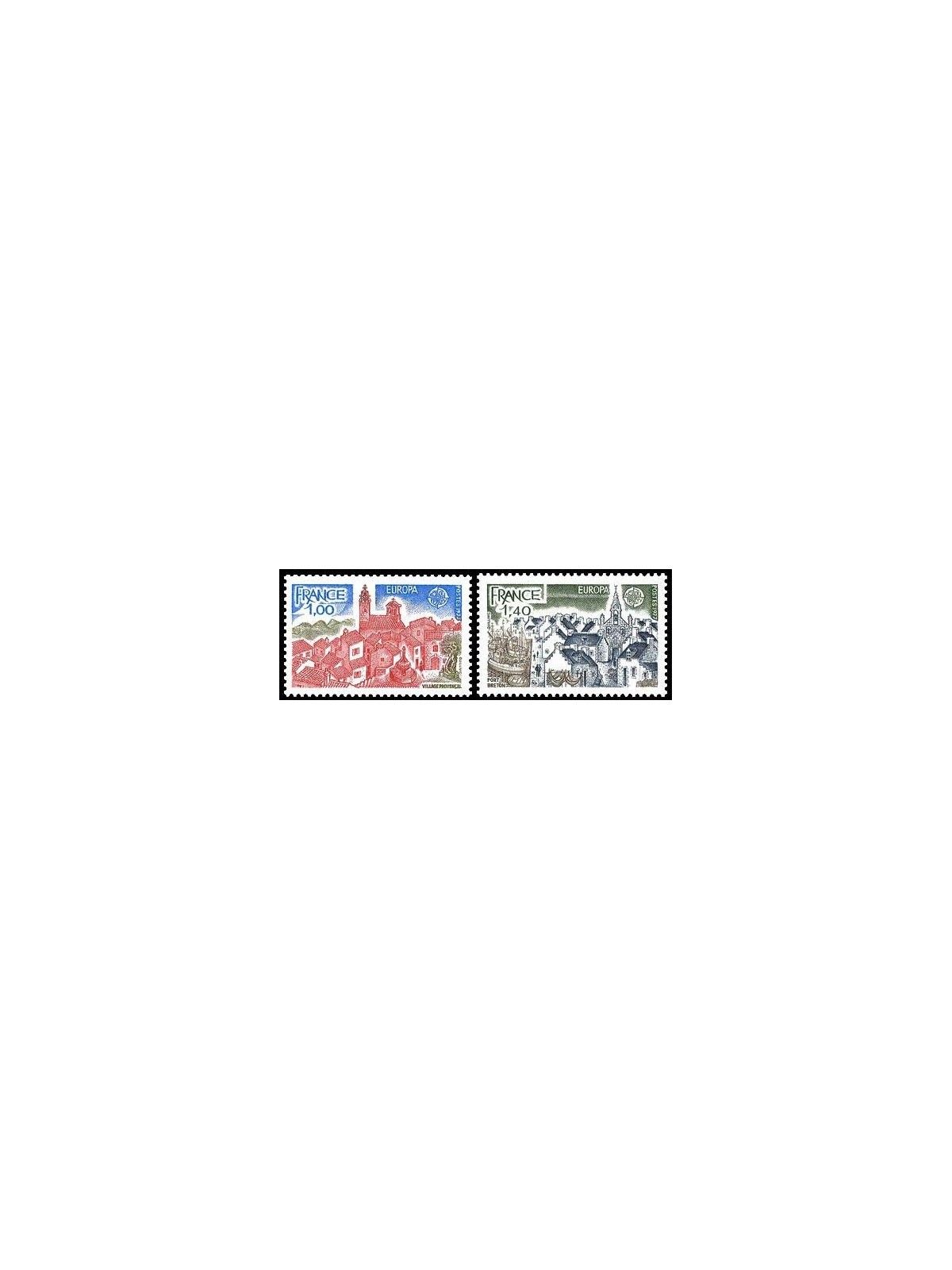 FRANCE 1977 Europe 2v MNH**