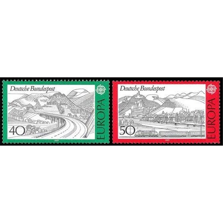 GERMANY BRD 1977 Europe 2v MNH**