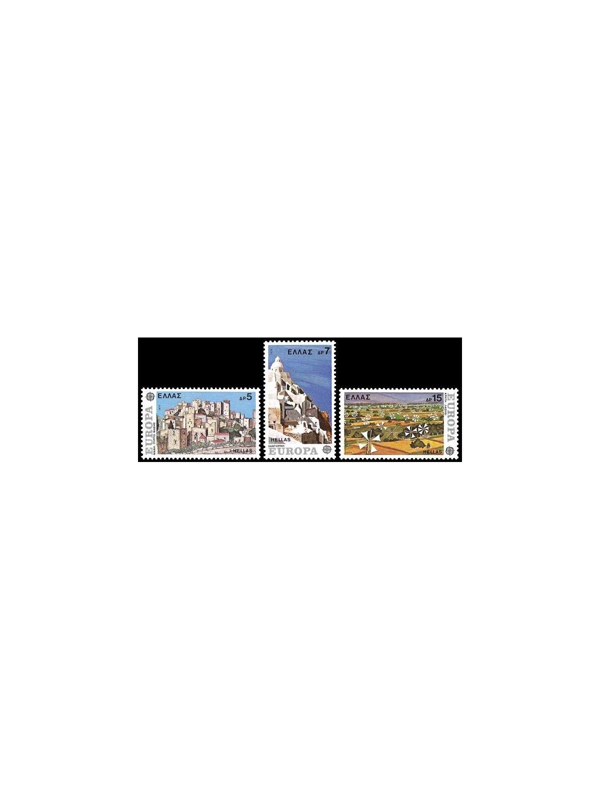 GREECE 1977 Europe 3v MNH**