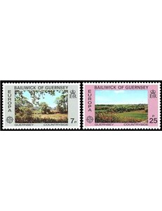 GUERNSEY 1977 Europa 2v MNH**