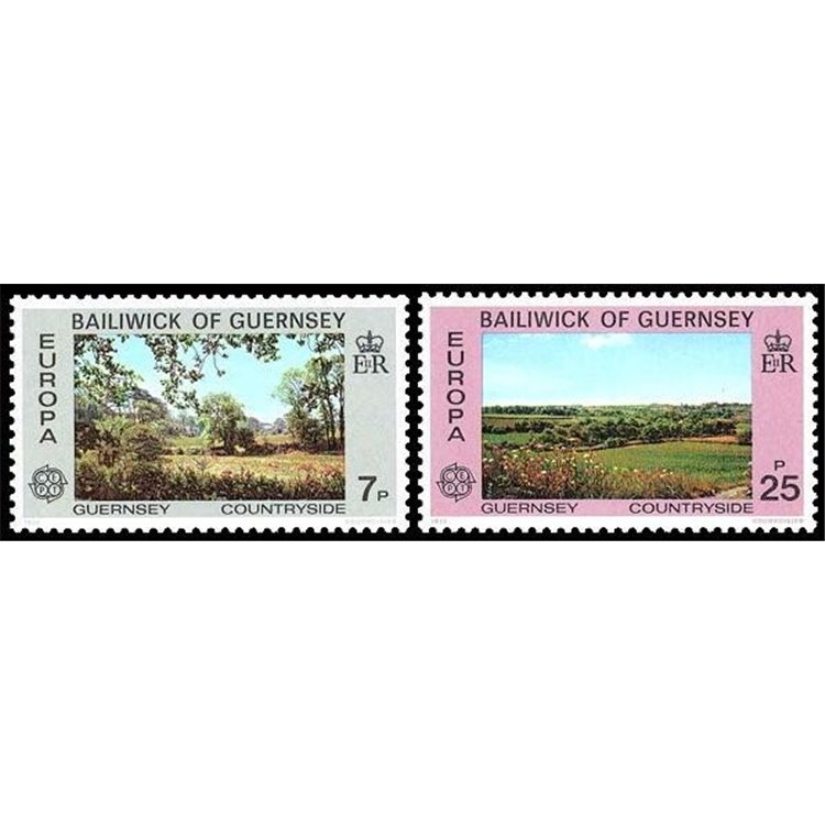 GUERNSEY 1977 Europa 2v MNH**