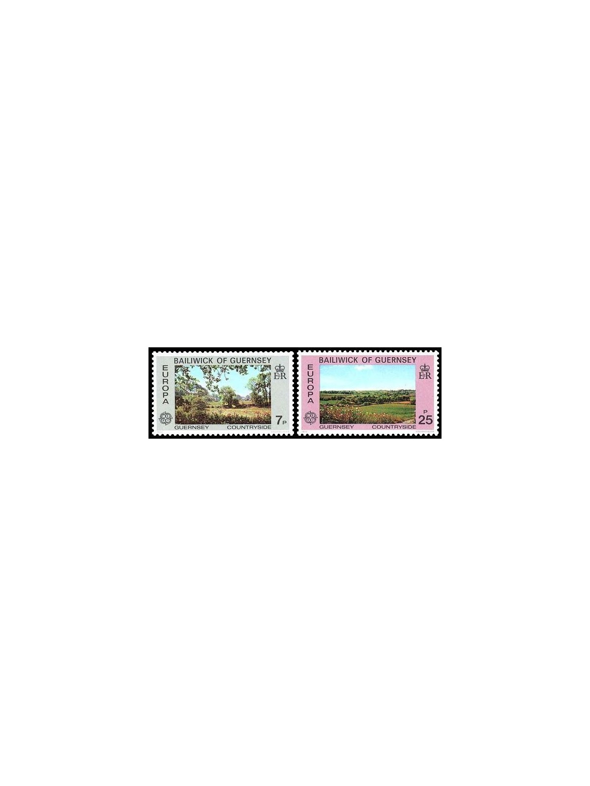 GUERNSEY 1977 Europe 2v MNH**