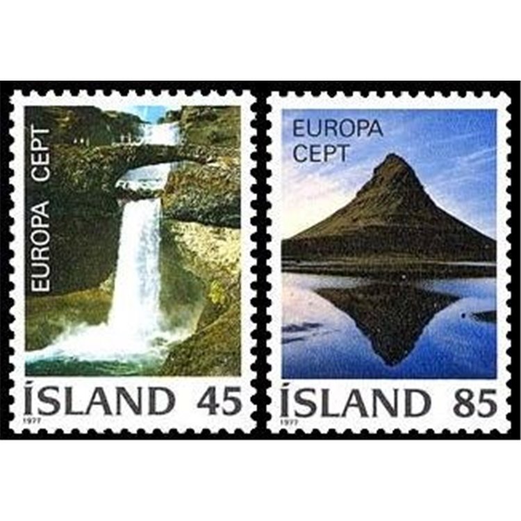 ISLANDA 1977 Europa 2v MNH**