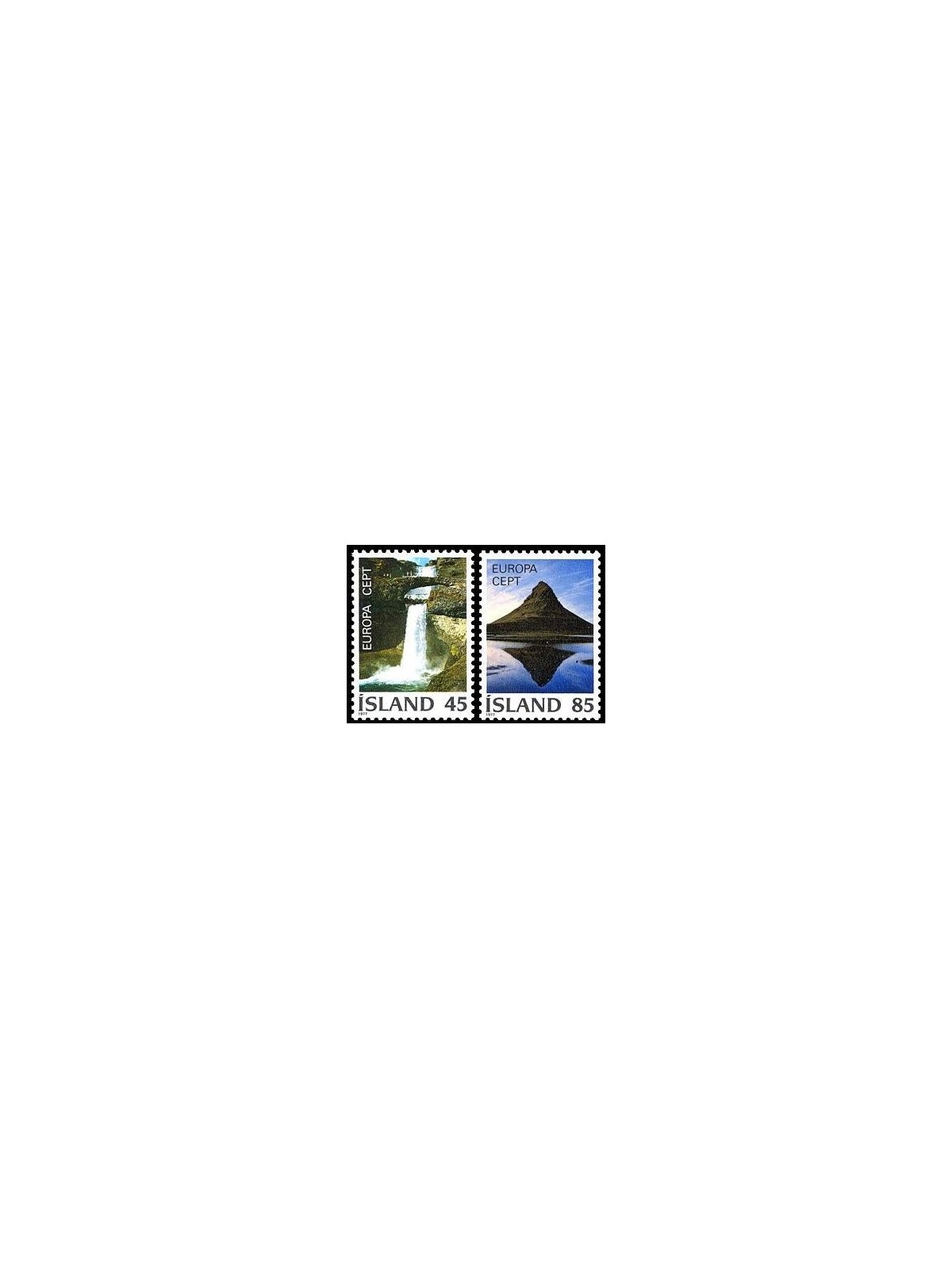 ICELAND 1977 Europe 2v MNH**