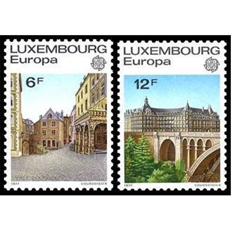LUSSEMBURGO 1977 Europa 2v MNH**