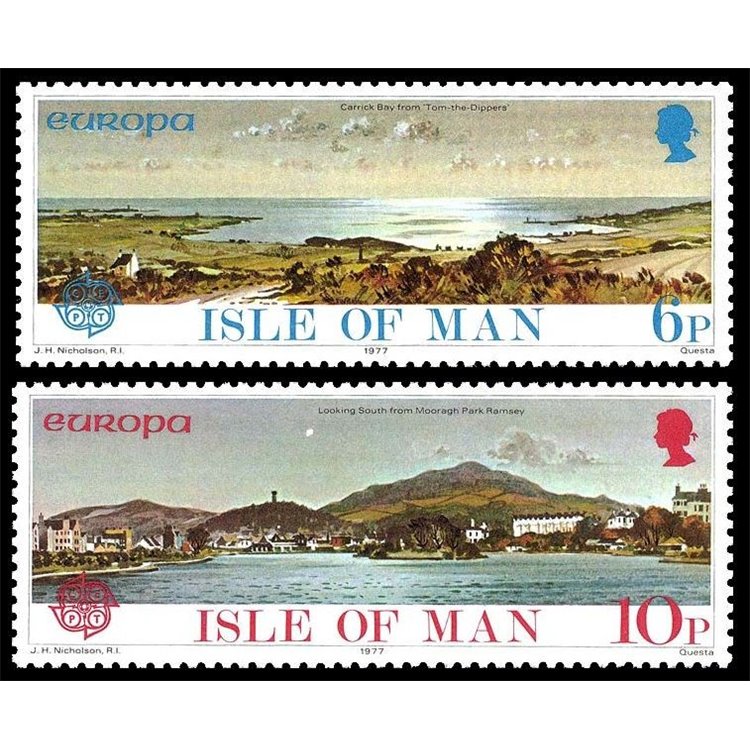 MAN 1977 Europe 2v MNH**