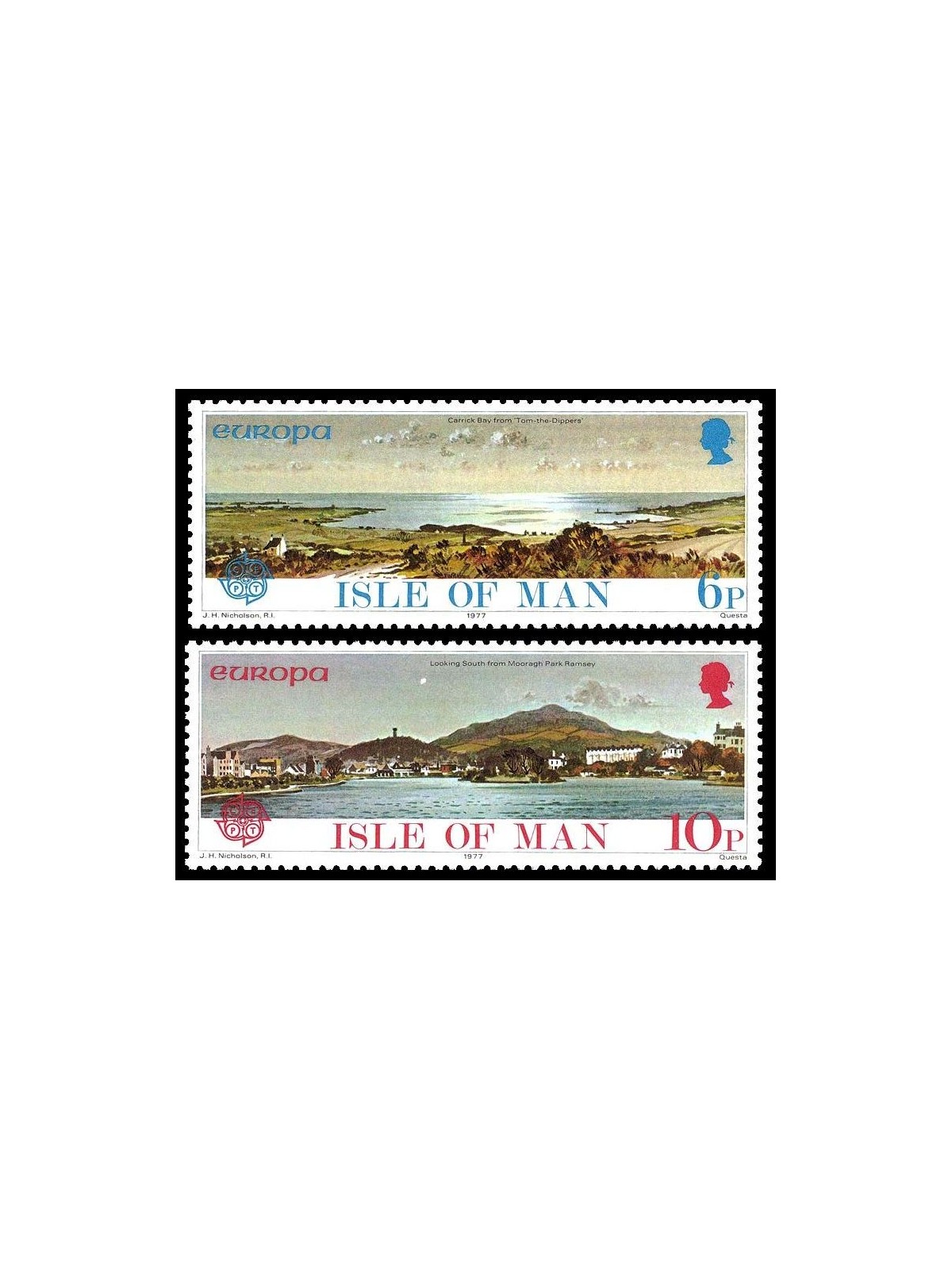 MAN 1977 Europa 2v MNH**