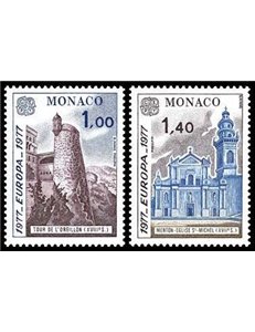 MONACO 1977 Europe 2v MNH**