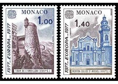 MONACO 1977 Europe 2v MNH**