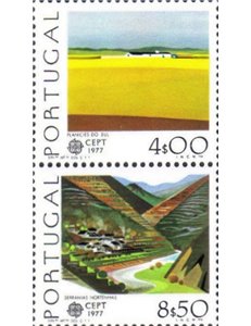 PORTOGALLO 1977 Europa (da BF) 2v MNH**
