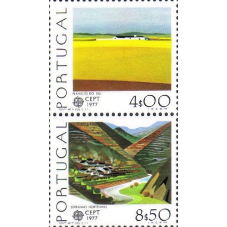 PORTUGAL 1977 Europe (from s/s) 2v MNH**