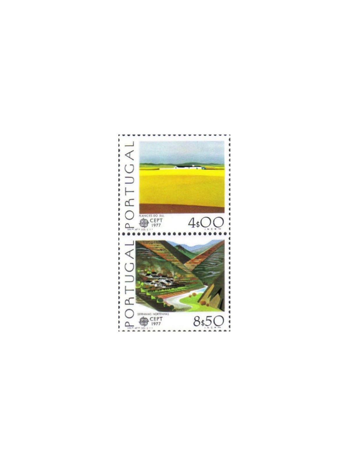 PORTUGAL 1977 Europe (from s/s) 2v MNH**