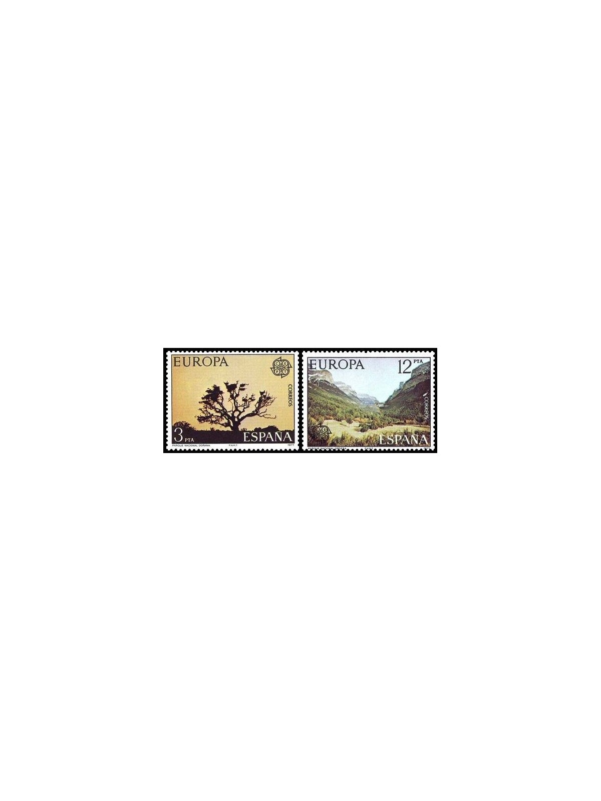 SPAIN 1977 Europe 2v MNH**