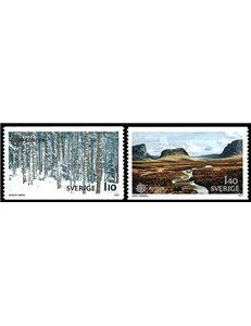 SWEDEN 1977 Europe 2v MNH**