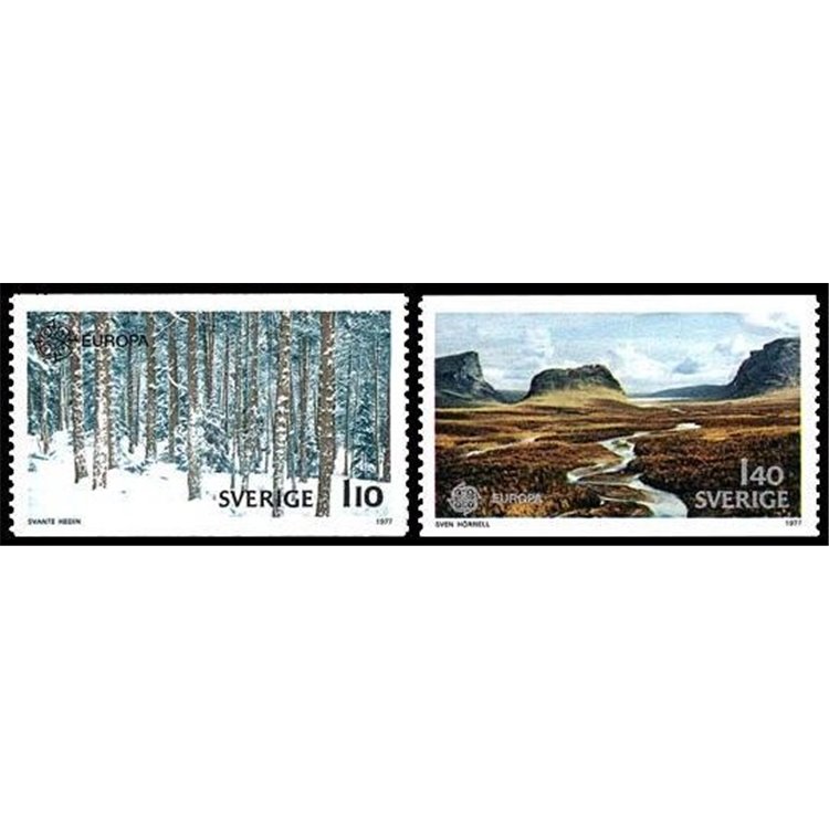 SVEZIA 1977 Europa 2v MNH**