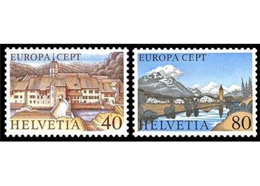 SWITZERLAND 1977 Europe 2v MNH**