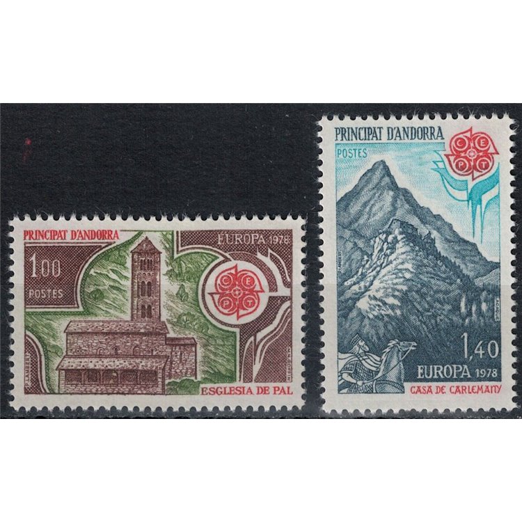 FRENCH ANDORRA 1978 Europe 2v MNH**