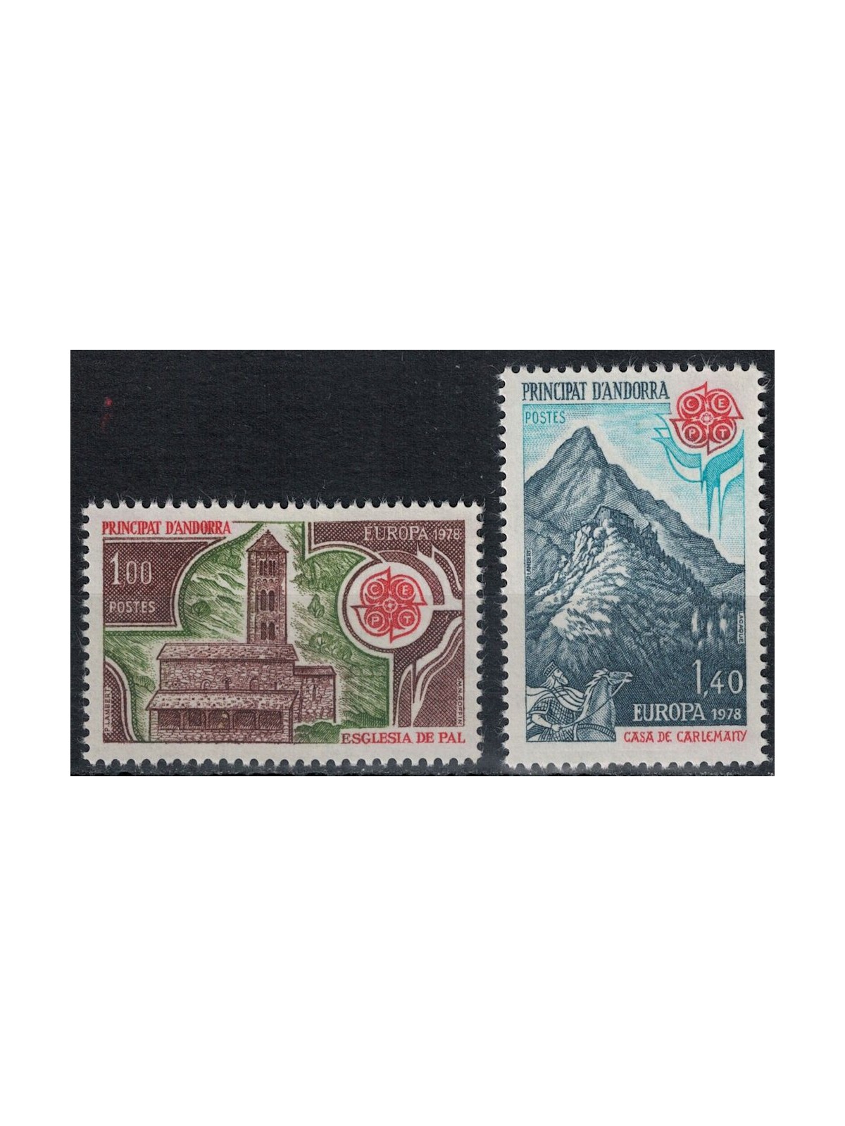 ANDORRA FRANCESE 1978 Europa 2v MNH**