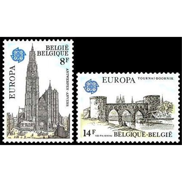 BELGIUM 1978 Europe 2v MNH**